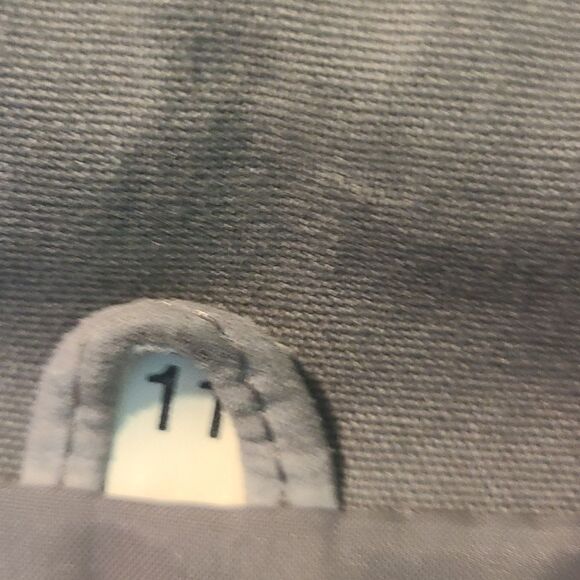 Size 11 Stylman International Grey Cotton and Leather Patchwork Jacket - Picture 8 of 10